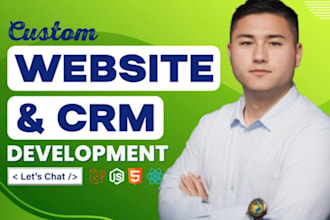do custom PHP CRM, website development, HTML, laravel, react, nodejs, saas app