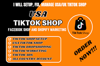 setup USA tiktok shop, tiktok ads, tiktok dropshipping, tiktok marketing