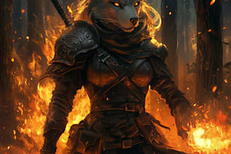 make a dnd character art and dnd character art