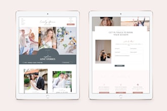 build showit website, design, redesign showit website, customize showit template