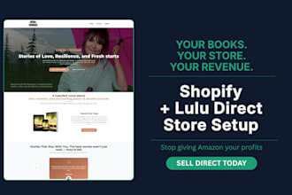 build your author shopify store with lulu direct to sell your books worldwide