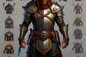 make a dnd character art and dnd character art