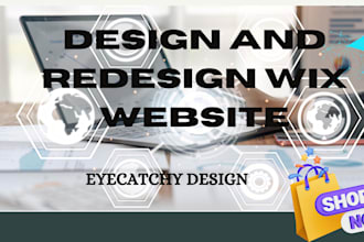 design, develop or redesign wix website, wix expert, wix developer