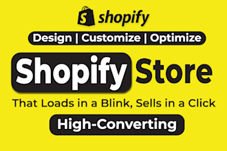 design, redesign shopify store, shopify dropshipping store, shopify website