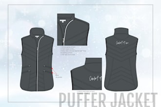 do equestrian jackets flat sketches and techpack
