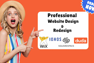 do squarespace website wix website design ionos website and duda website design