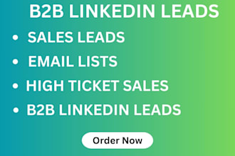 generate b2b linkedin lead sales lead and be your high ticket sales closer