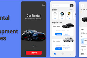 develop car rental app car dealership app truck booking app