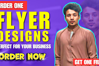 create a clean and modern real estate flyer design order 1 get 1 free