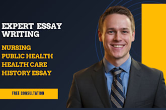 write on nursing,essay, public health, health care, history essay