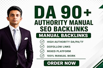 create high authority da90 SEO backlinks