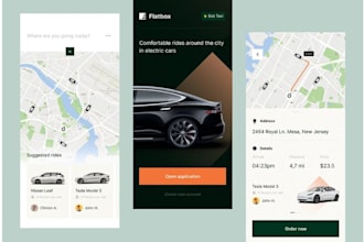build taxi booking app, flight booking app, yacht booking app, ebike booking app