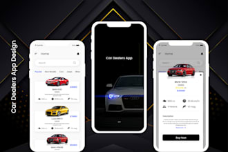 develop car rental app, auction app, car dealership, car booking app, travel app