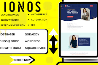 hostinger website design ionos showit duda odoo godaddy squarespace wordpress