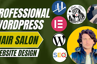 design hair salon website and barbershop wordpress website