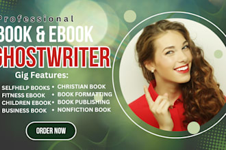 ghostwrite nonfiction ebooks self help ebooks christian ebooks writer amazon kdp
