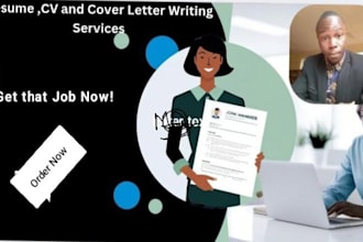 write a professional resume, cv and cover letter