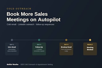 book b2b sales meetings through cold outreach