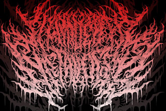 make custom brutal death metal logo for your band