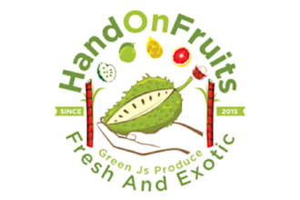 make high resolution fresh fruits logo