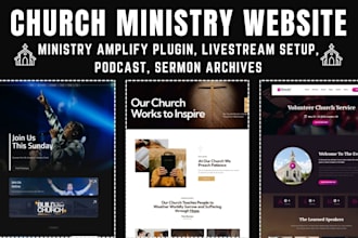 build church spiritual messages ministry websites with ministry amplify plugin