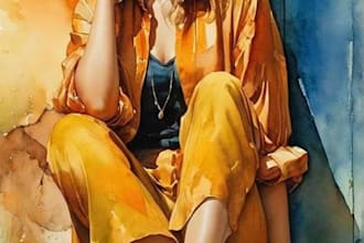 do oil painting portrait and illustrations digitally