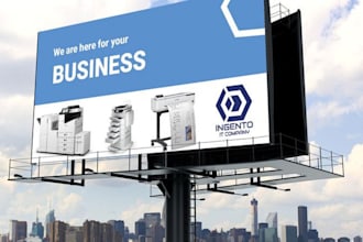 design yard sign, banners and real estate billboard