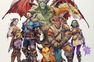 draw your dnd party
