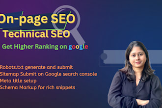 do on page SEO and technical optimization for your website