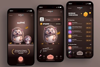 develop crypto game app, telegram game app, telegram mini game, game website