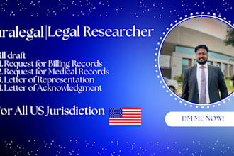 draft letter for request of medical records and billing records