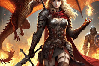 design a unique dnd character and dnd character art