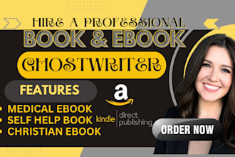 ghost book writer, kdp ebook ghostwriter, non fiction ghostwriter, ebook writer