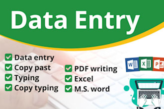 do data entry email collection web research