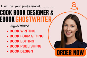 ghostwrite recipe ebook, cook ebook, format, layout  for building personal brand