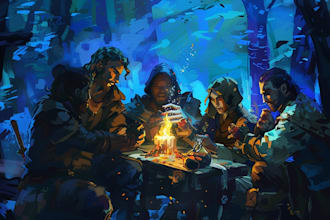 make a dnd character and create art for your party