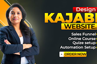 make kajabi landing page, sales funnel online course, and email integrations