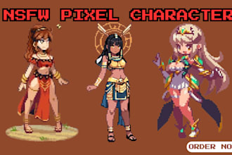 do nsfw pixel art animation sprite sheet 2d pixel art game character animation