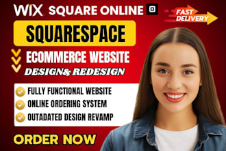 build square online food website squarespace ecommerce website wix redesign