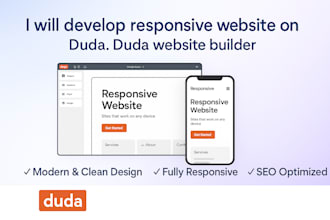 develop responsive website on duda, duda website builder