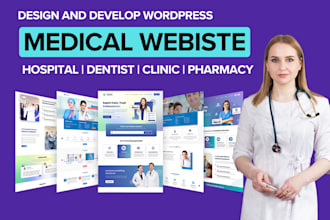 create a website for medical healthcare, clinics, hospitals, dentists, or doctor
