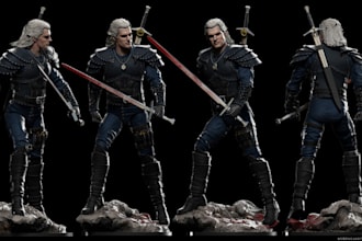 3d articulated model, miniature military figure, action figure for 3d printing