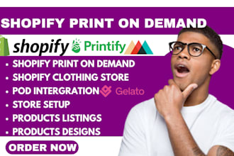 print on demand shopify store printful, shopify clothing store printful printfy