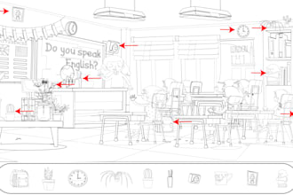 draw hidden object picture from your idea and requirement