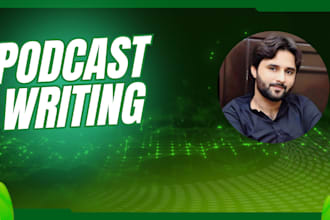 ghostwrite your podcast script or youtube script