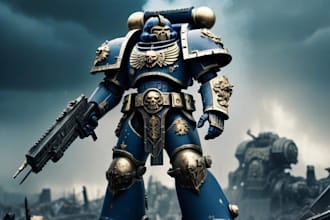create your warhammer 40k character illustration