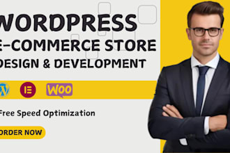 design ecommerce website online store with woocommerce with elementor pro