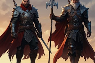 make a dnd character art and dnd character art