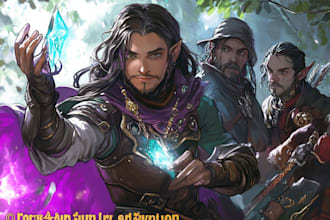 design a detailed fantasy character art