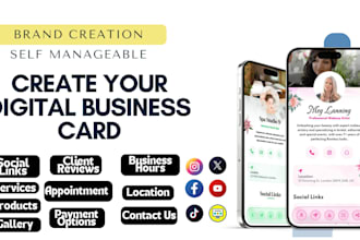 create your self manageable virtual business card